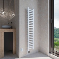 TAVINO Termoarredo bagno scaldasalviette design Bianco 20...