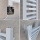 TAVINO Termoarredo bagno scaldasalviette design Bianco 20 x 140 cm