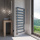BELVU Termoarredo bagno scaldasalviette design elettrico antracite 50 x 134 cm con elemento riscaldante intelligente