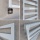 BELVU Termoarredo bagno scaldasalviette design elettrico Bianco 50 x 134 cm con elemento riscaldante intelligente